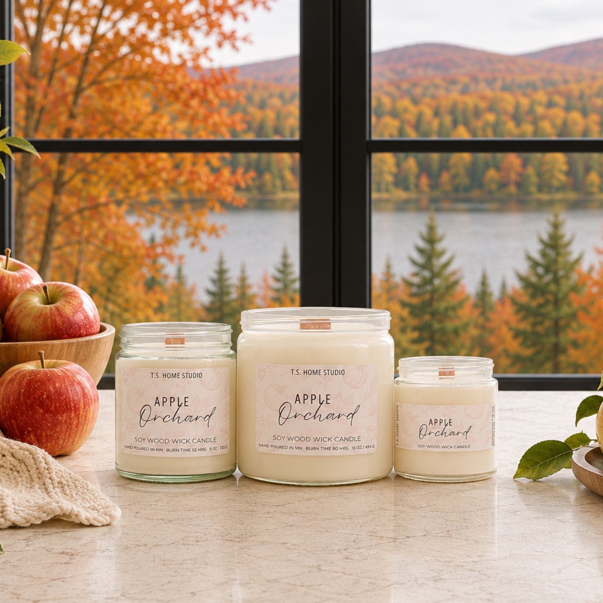 Apple Orchard Soy Wood Wick Candle