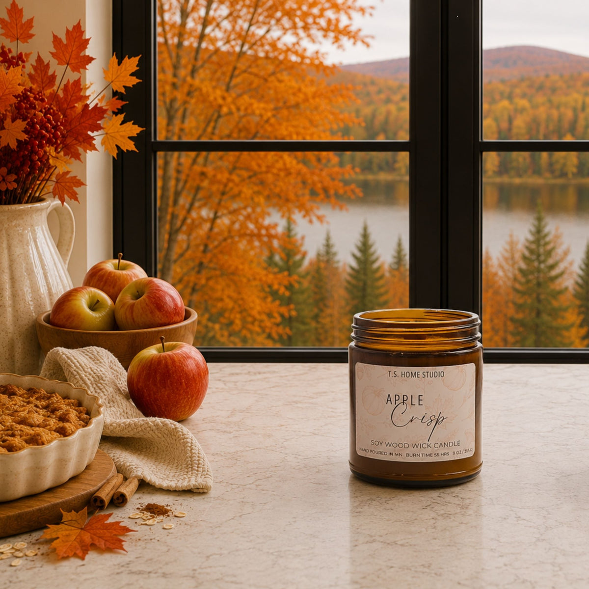 Apple Crisp Soy Wood Wick Candle
