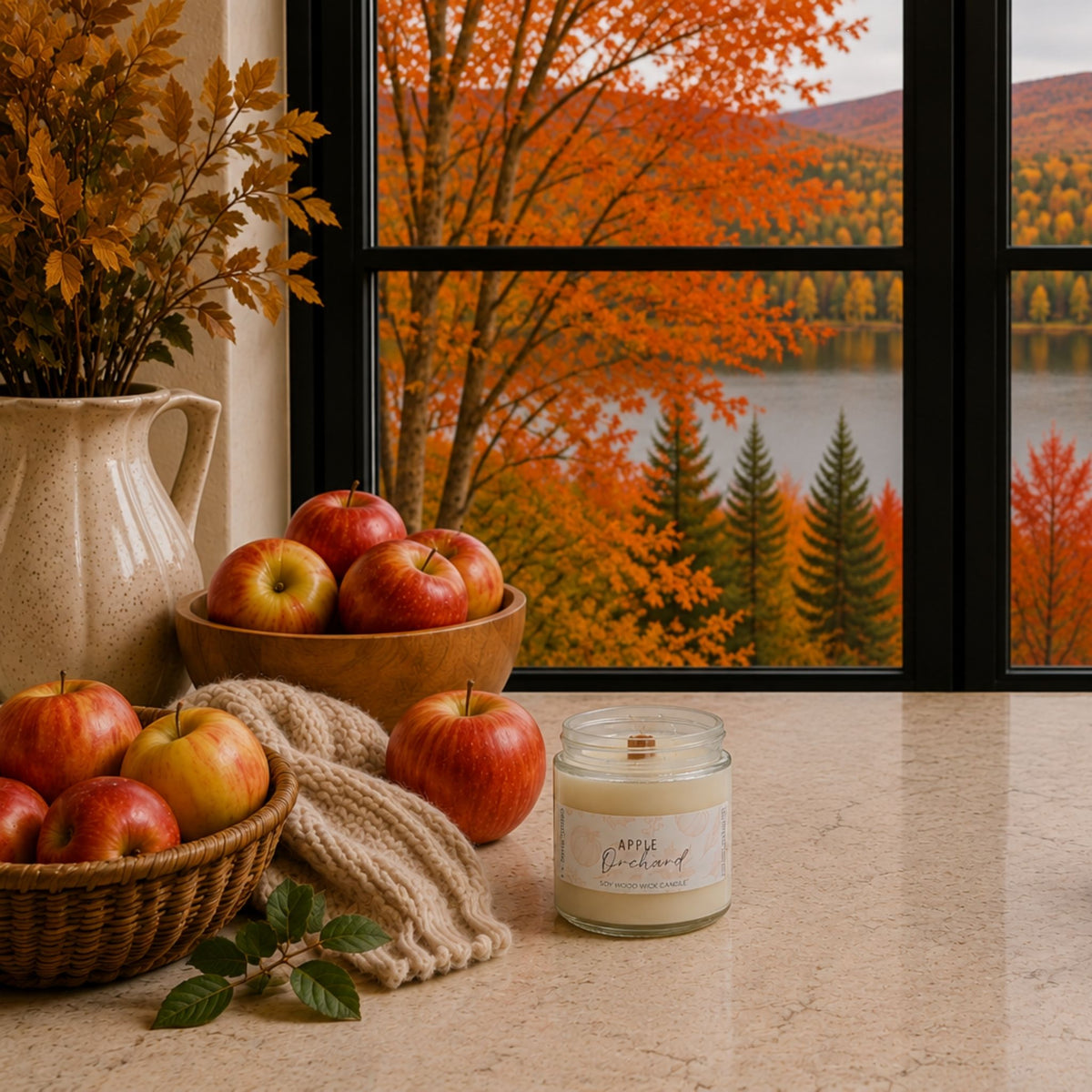 Apple Orchard Soy Wood Wick Candle