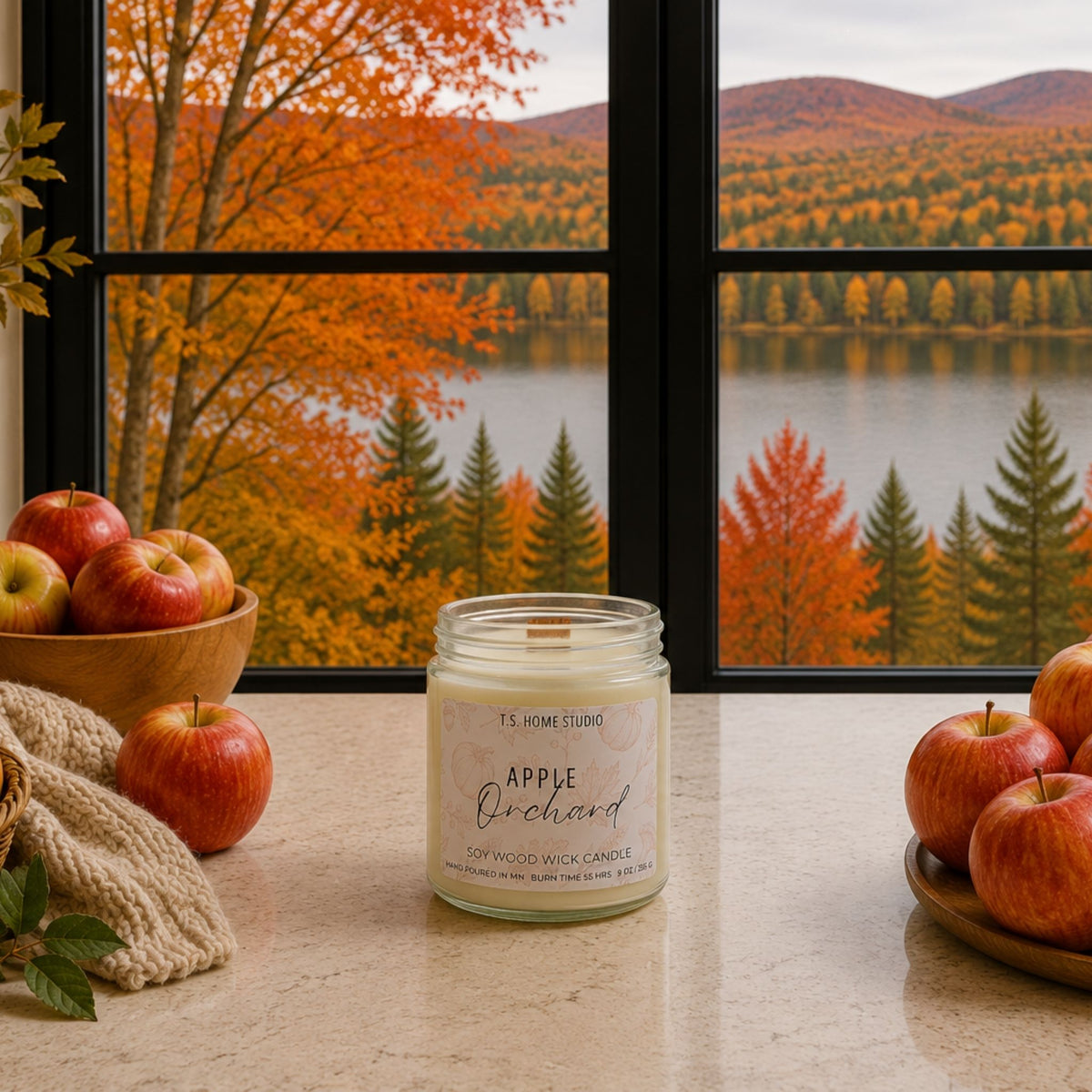 Apple Orchard Soy Wood Wick Candle