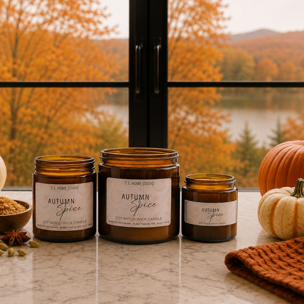 Autumn Spice Soy Wood Wick Candle