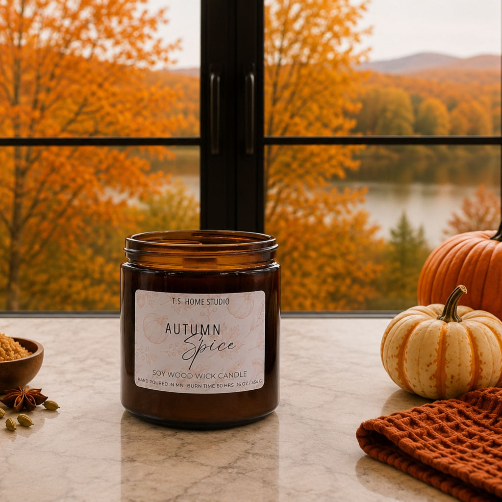 Autumn Spice Soy Wood Wick Candle