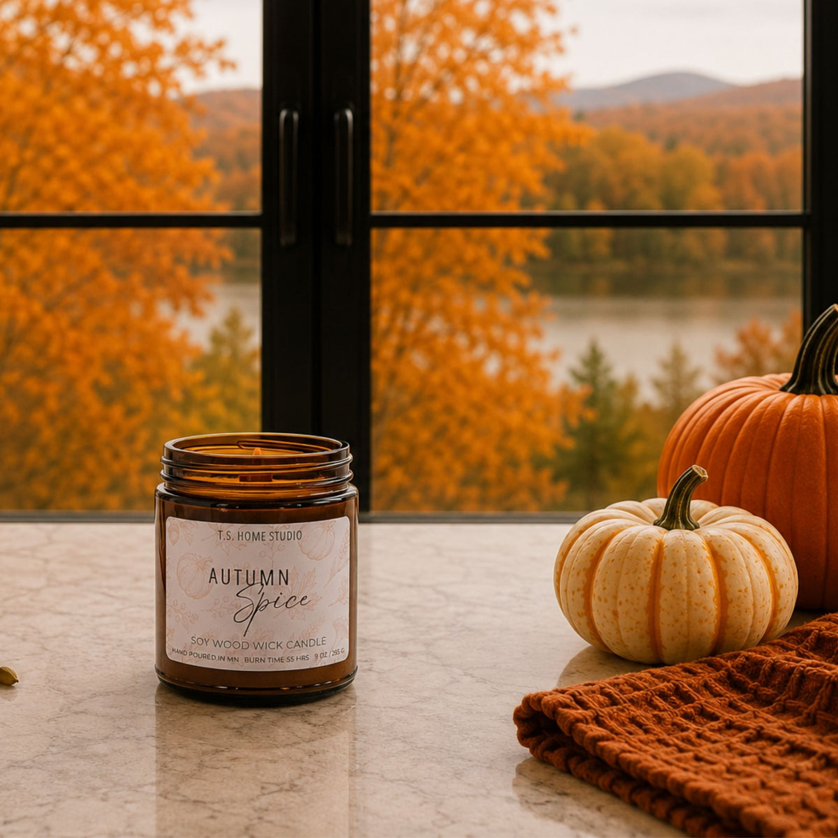 Autumn Spice Soy Wood Wick Candle