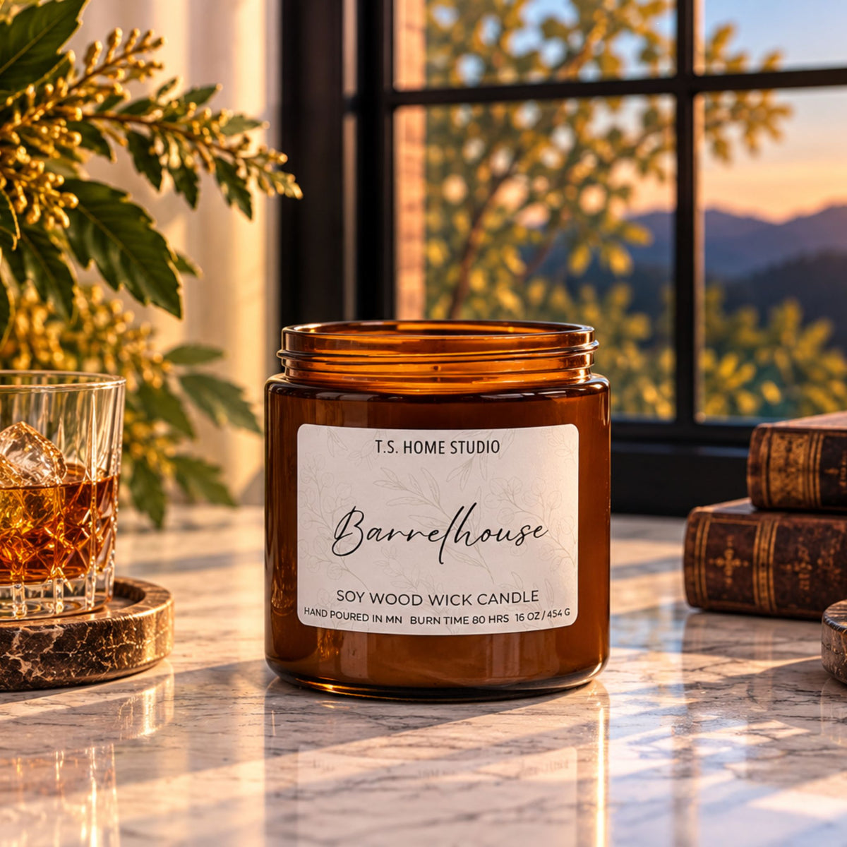 Barrelhouse Soy Wood Wick Candle