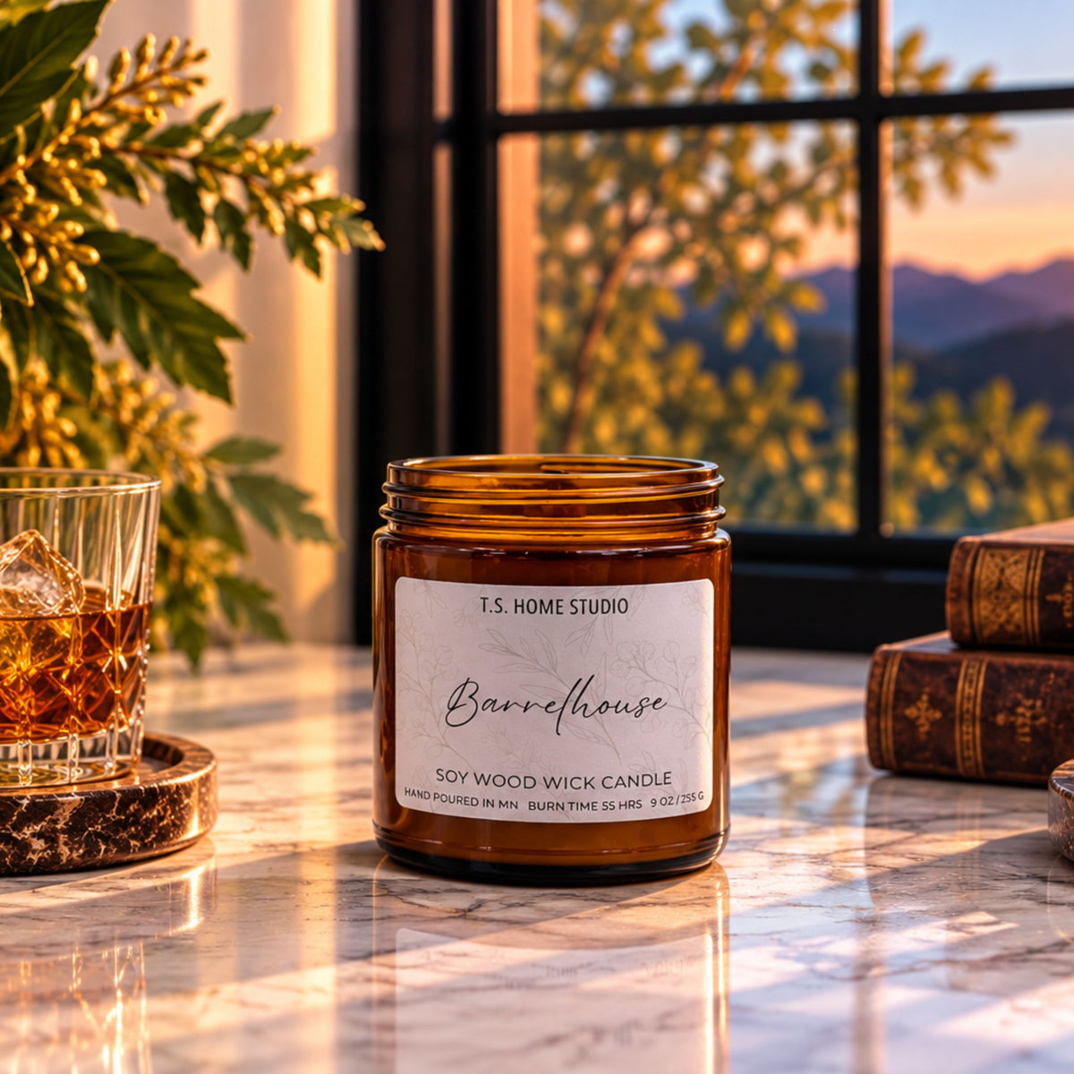 Barrelhouse Soy Wood Wick Candle