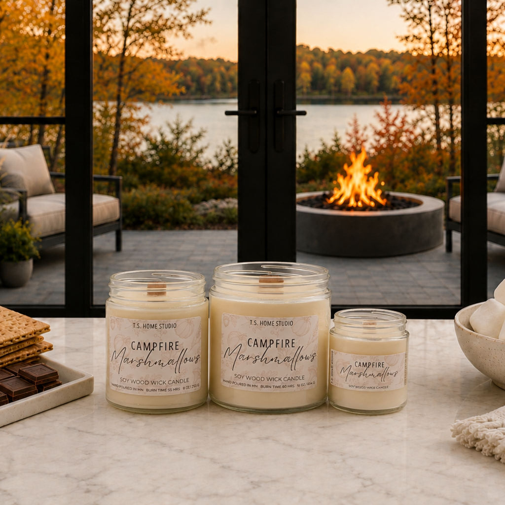 Campfire Marshmallows Soy Wood Wick Candle