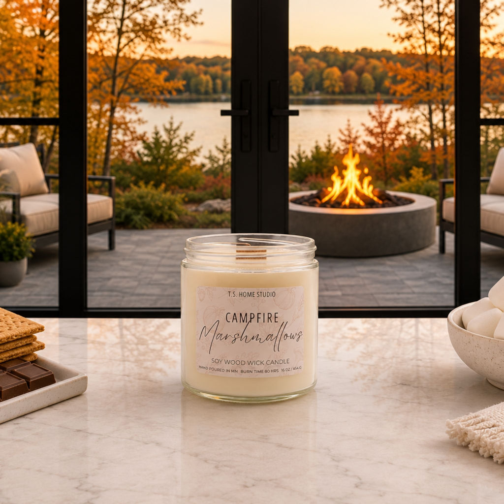 Campfire Marshmallows Soy Wood Wick Candle