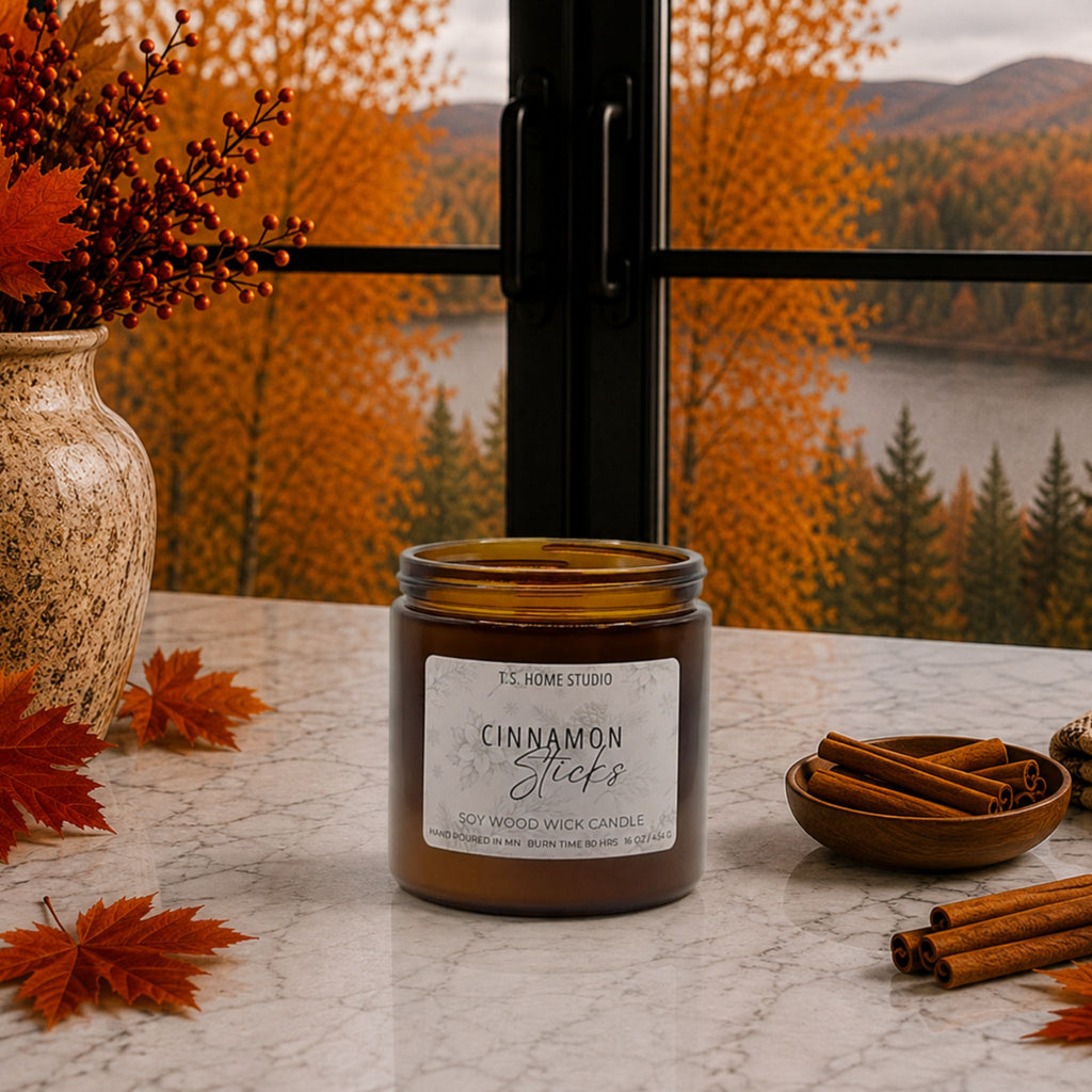 Cinnamon Sticks Soy Wood Wick Candle