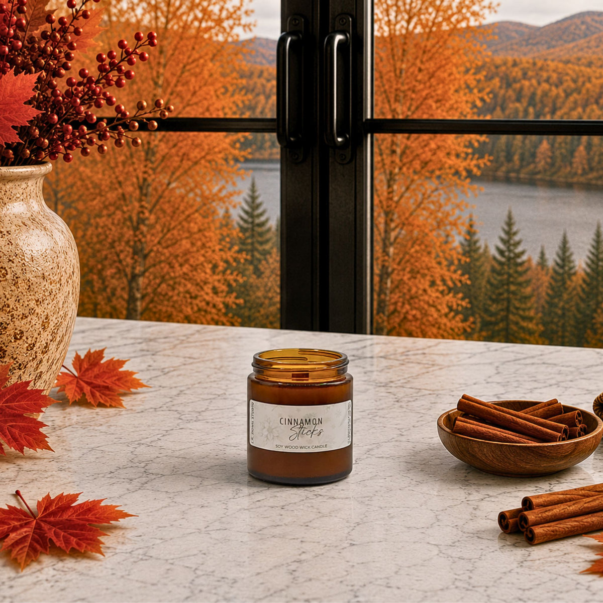 Cinnamon Sticks Soy Wood Wick Candle