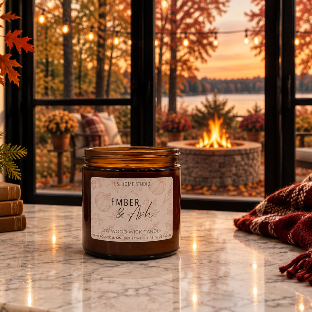 Ember & Ash Soy Wood Wick Candle