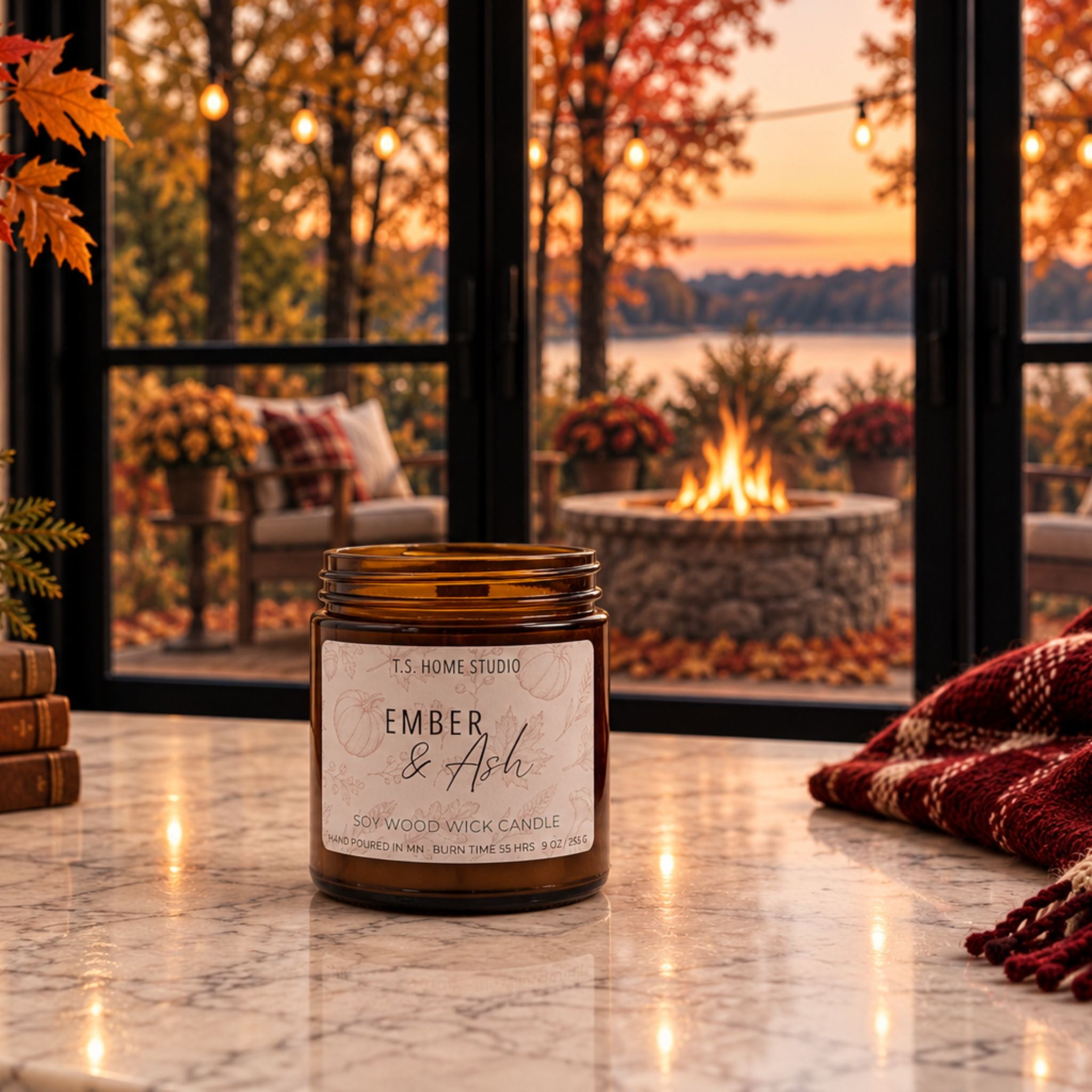 Ember & Ash Soy Wood Wick Candle