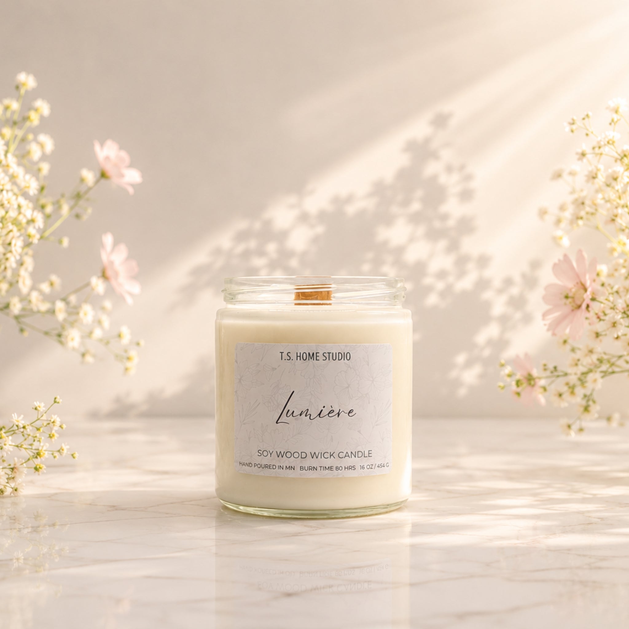 Lumiere Soy Wood Wick Candle