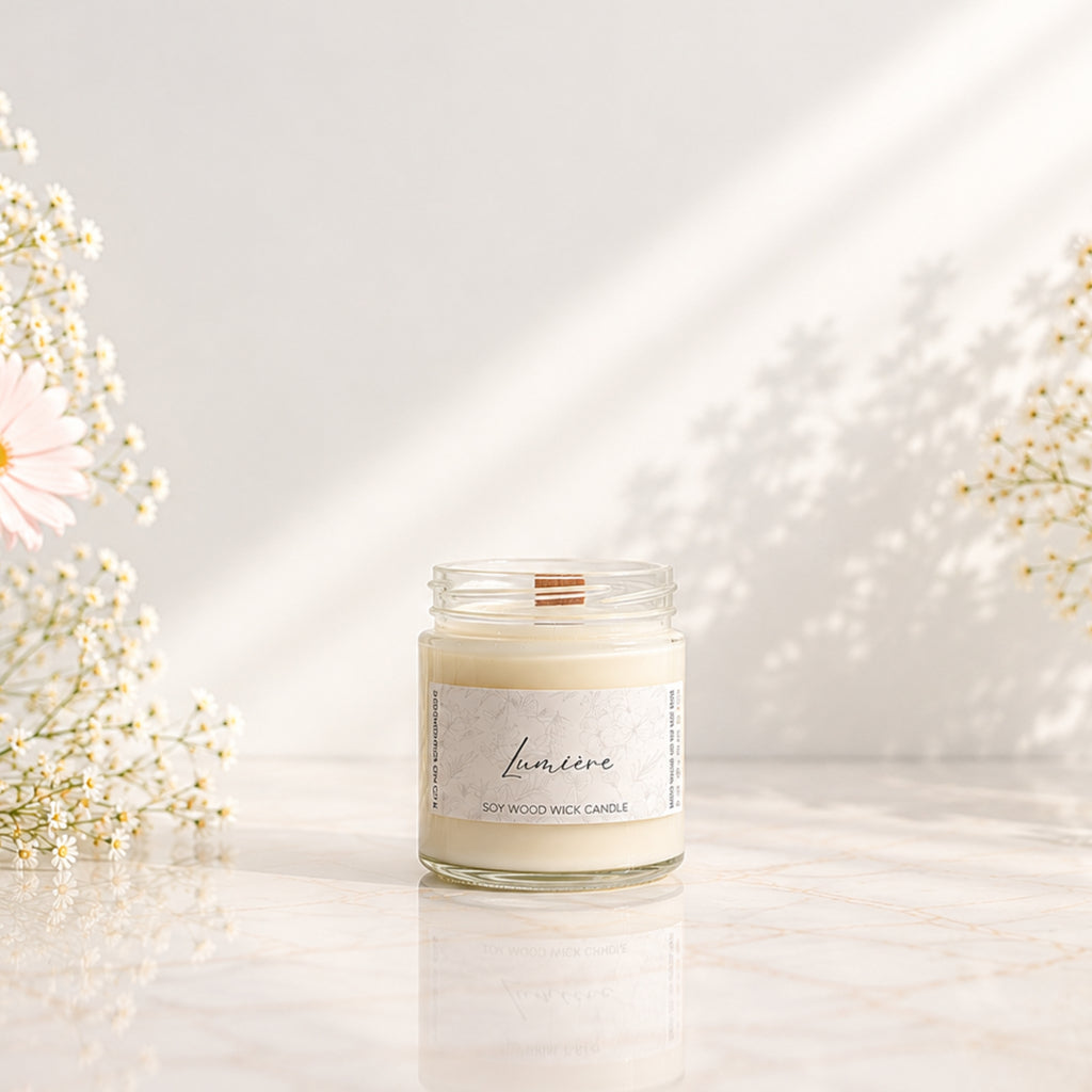 Lumiere Soy Wood Wick Candle