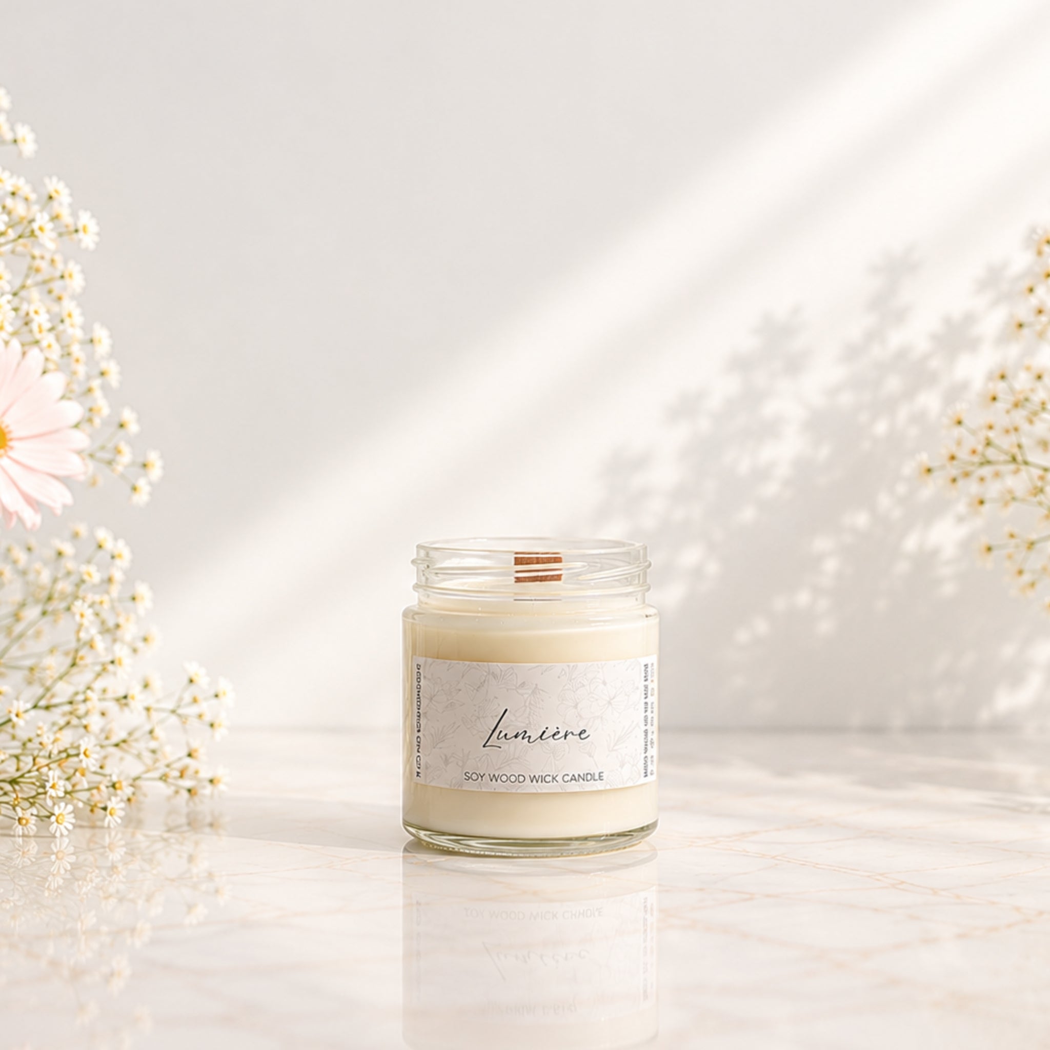 Lumiere Soy Wood Wick Candle