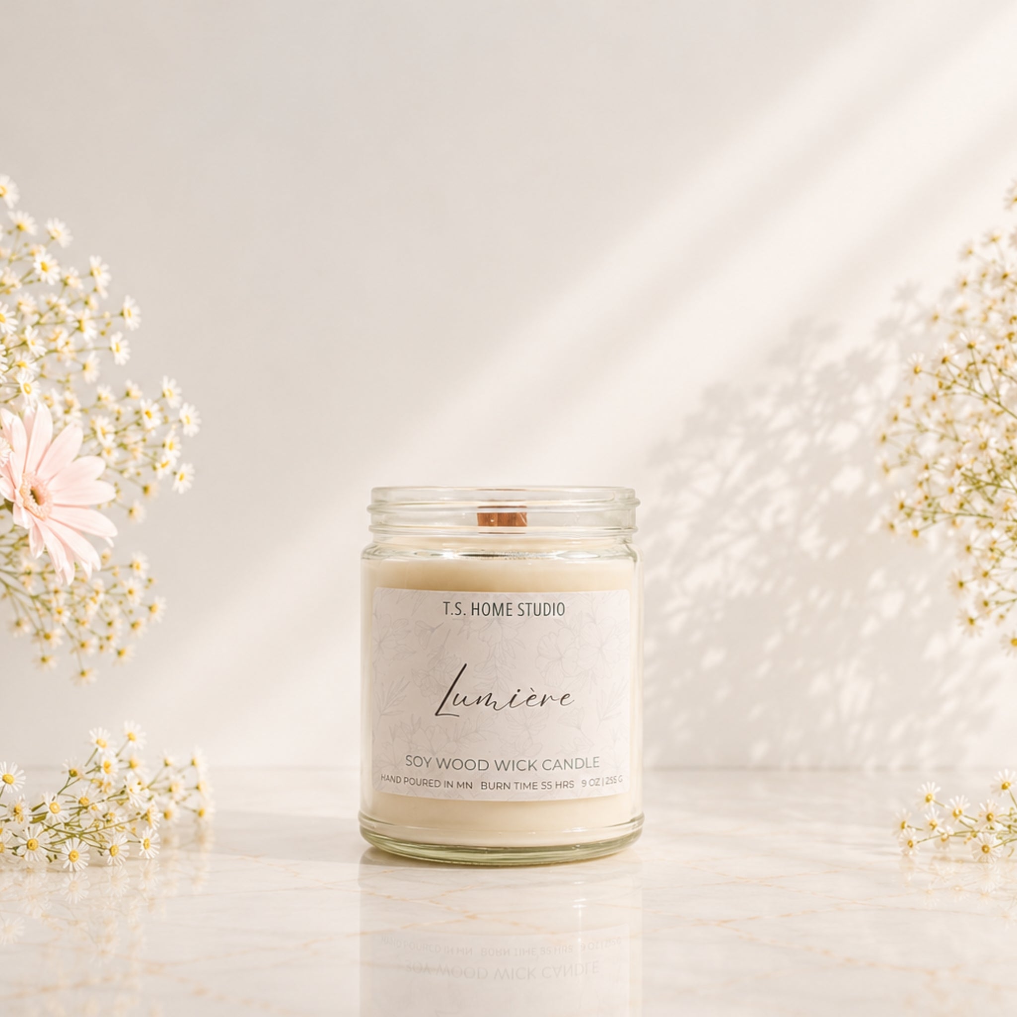 Lumiere Soy Wood Wick Candle