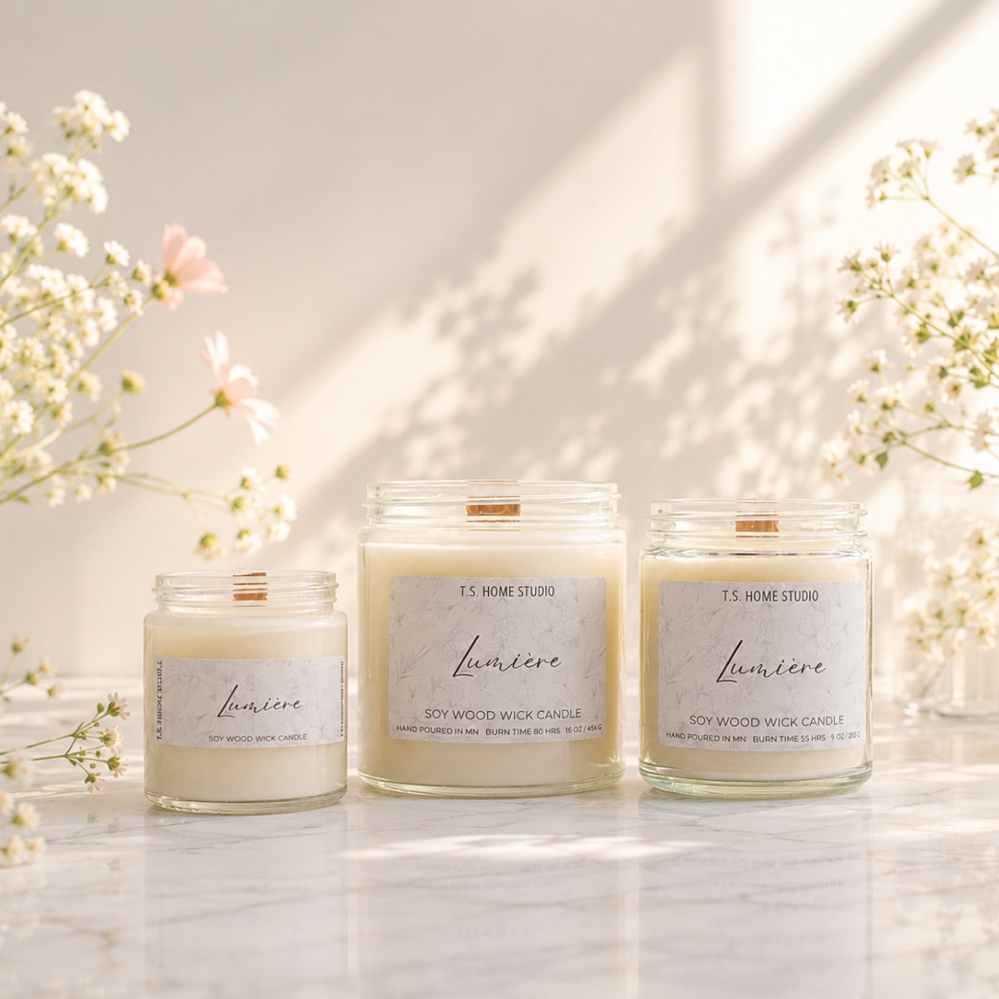 Lumiere Soy Wood Wick Candle