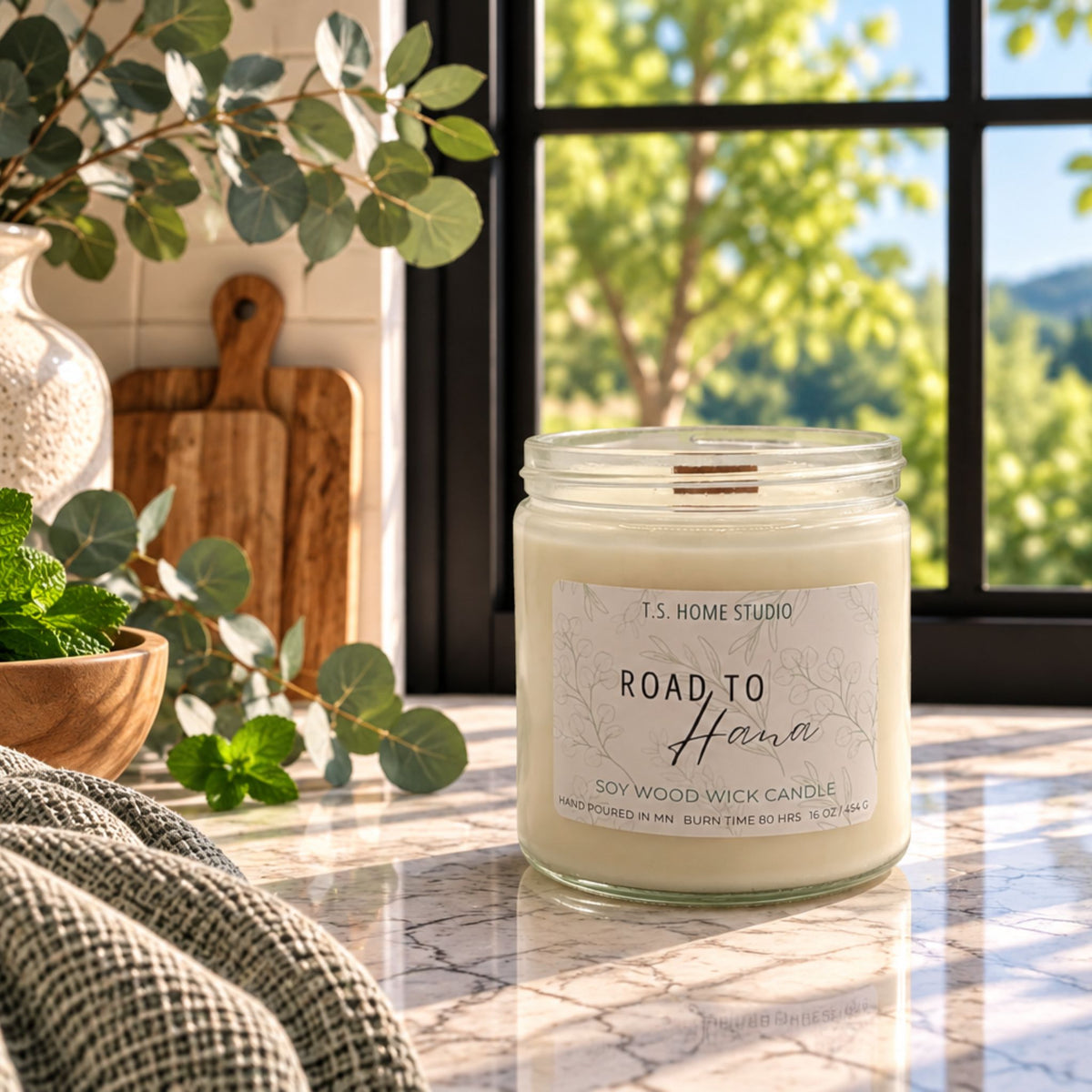 Road To Hana Soy Wood Wick Candle