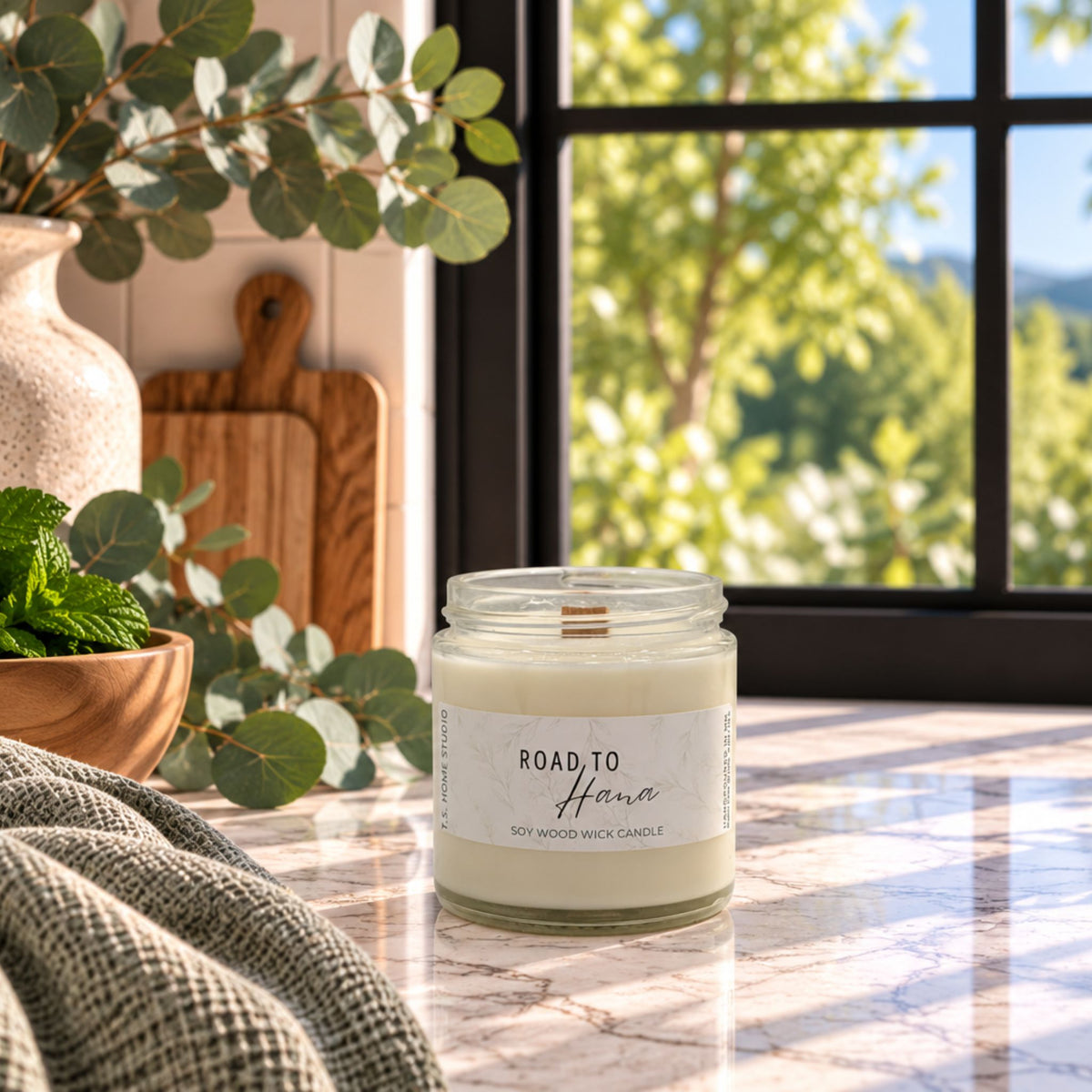 Road To Hana Soy Wood Wick Candle