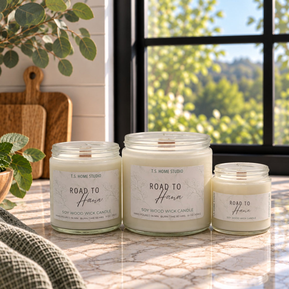 Road To Hana Soy Wood Wick Candle