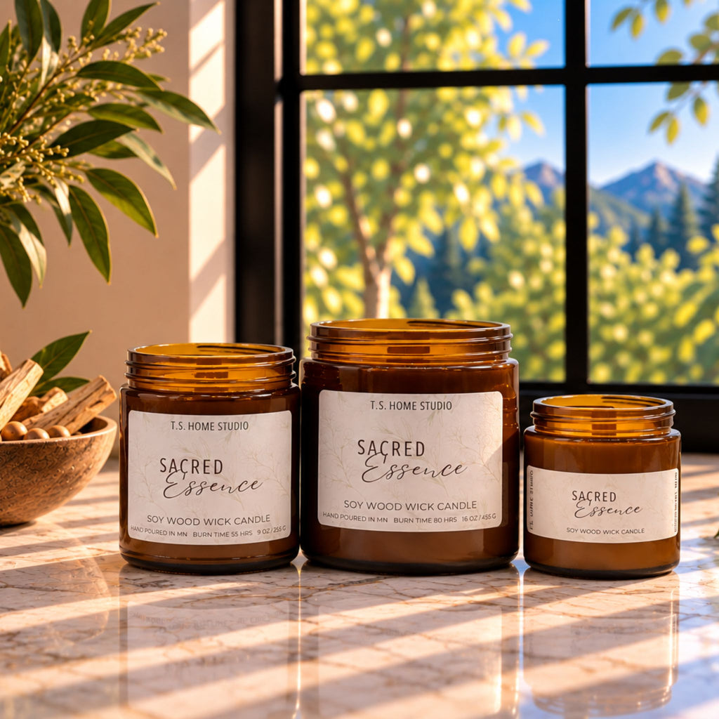 Sacred Essence Soy Wood Wick Candle