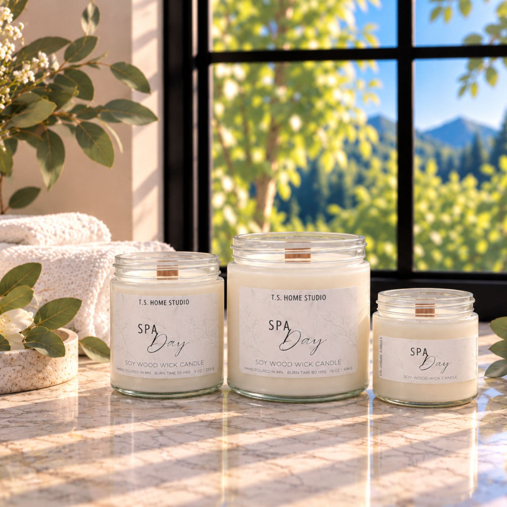 Spa Day Soy Wood Wick Candle