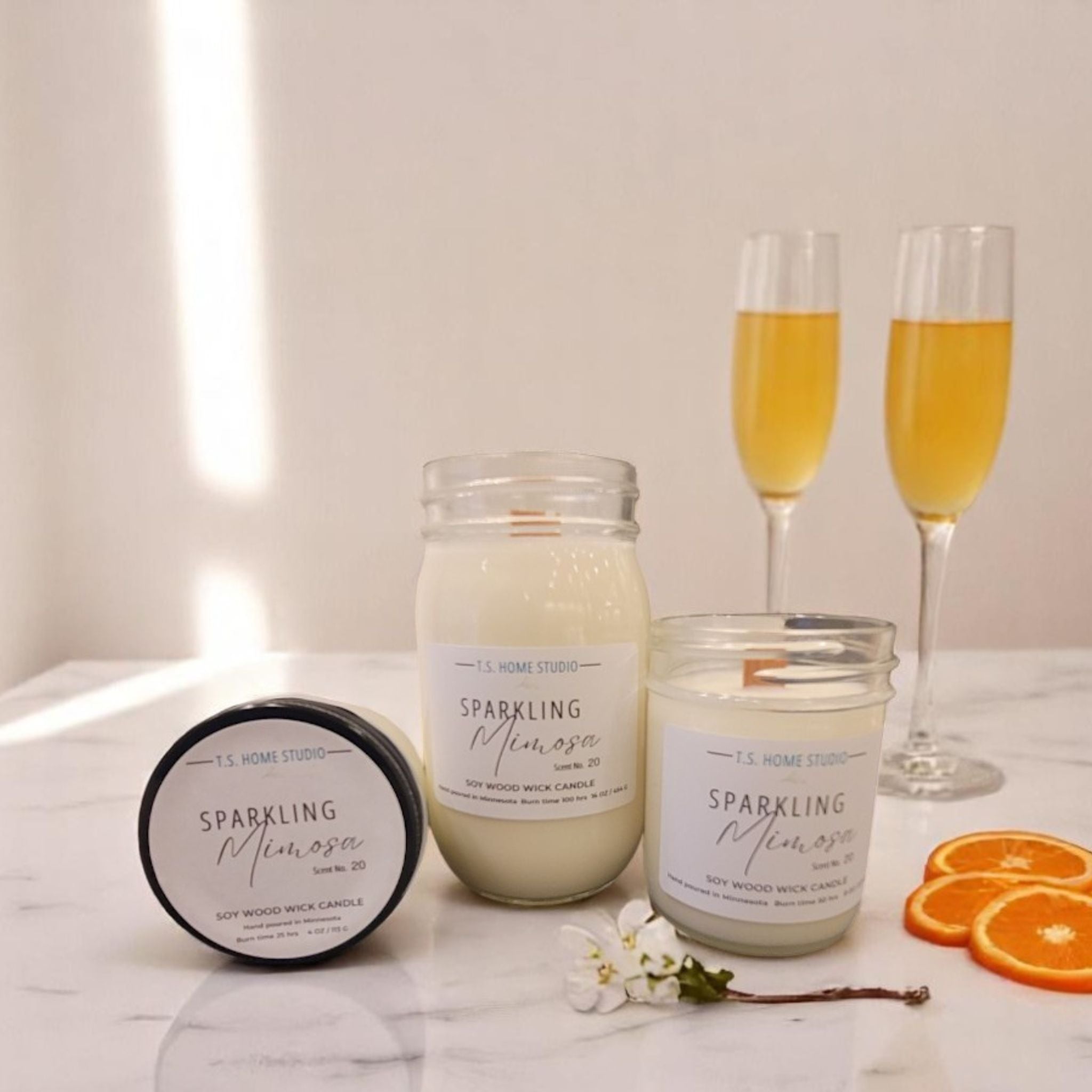 Sparkling Mimosa Soy Wood Wick Candle – TS HOME STUDIO