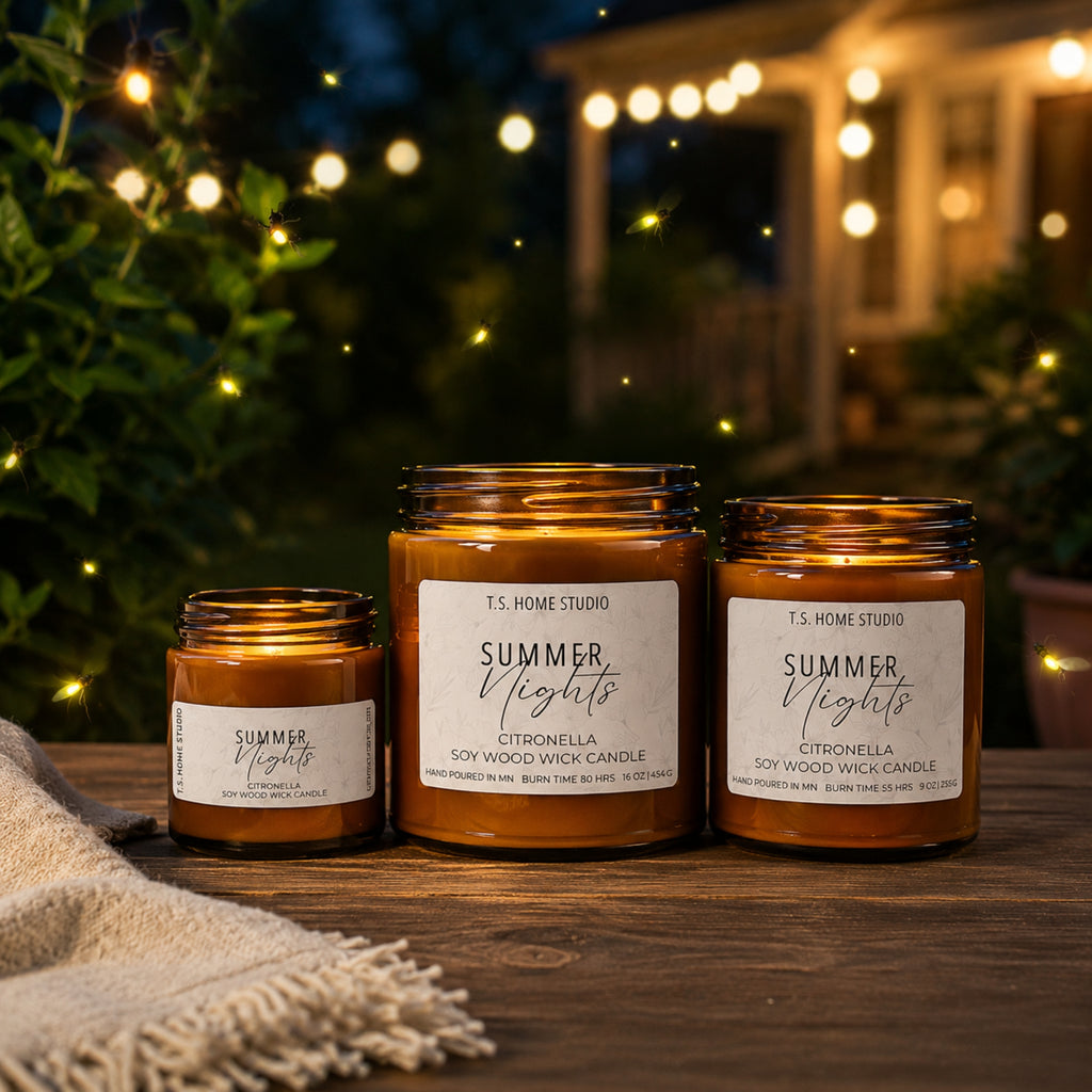 Summer Nights Soy Wood Wick Candle