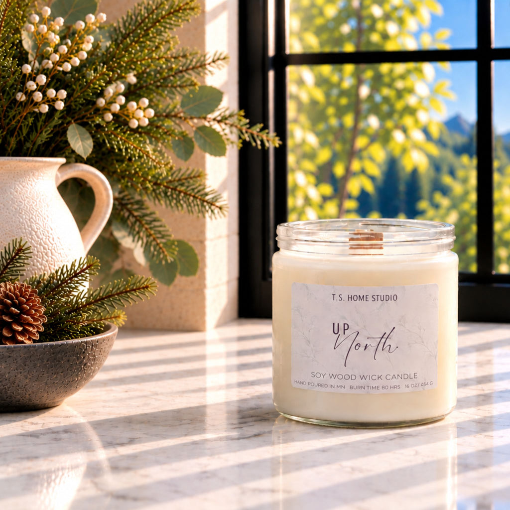 Up North Soy Wood Wick Candle