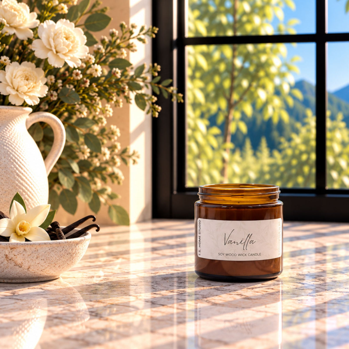 Vanilla Soy Wood Wick Candle
